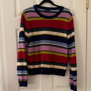 GAP Multicolor Striped Crew Neck Sweater